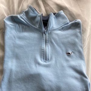Vineyard Vines 3/4 zip size small - light blue